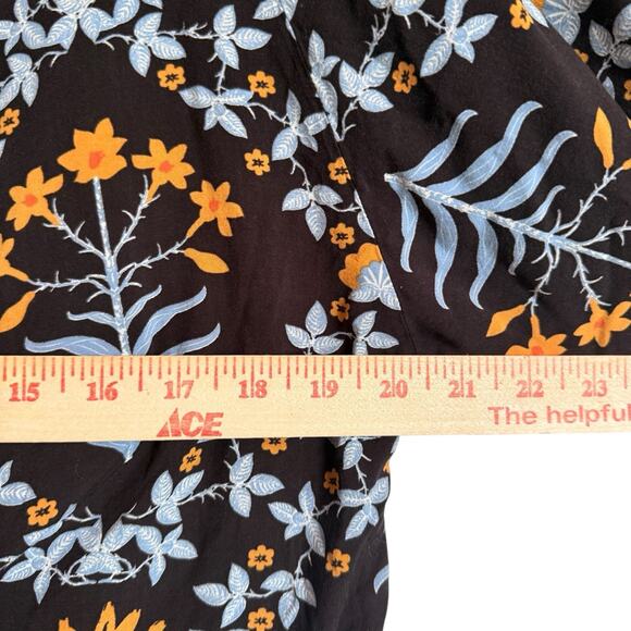 tennis Sx l/XL Long Kaftan Coverup Floral Beaded Beach Pool Vacation Boho Cruise - Picture 11 of 16